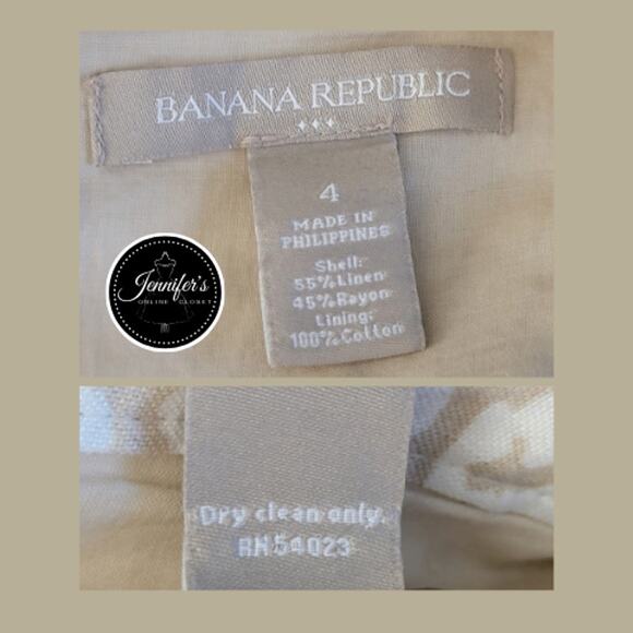 Banana Republic Women's Neutral Animal Print V Neck Sleeveless Dress Size 4 - Picture 11 of 13